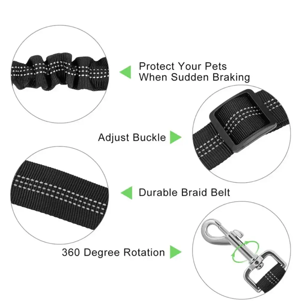 Adjustable Vehicle Harness for Dogs (available in different colors) - SS