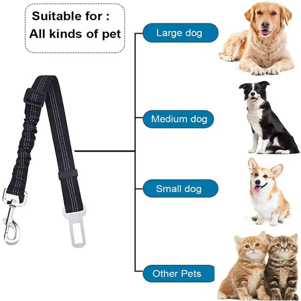 Adjustable Vehicle Harness for Dogs (available in different colors) - SS
