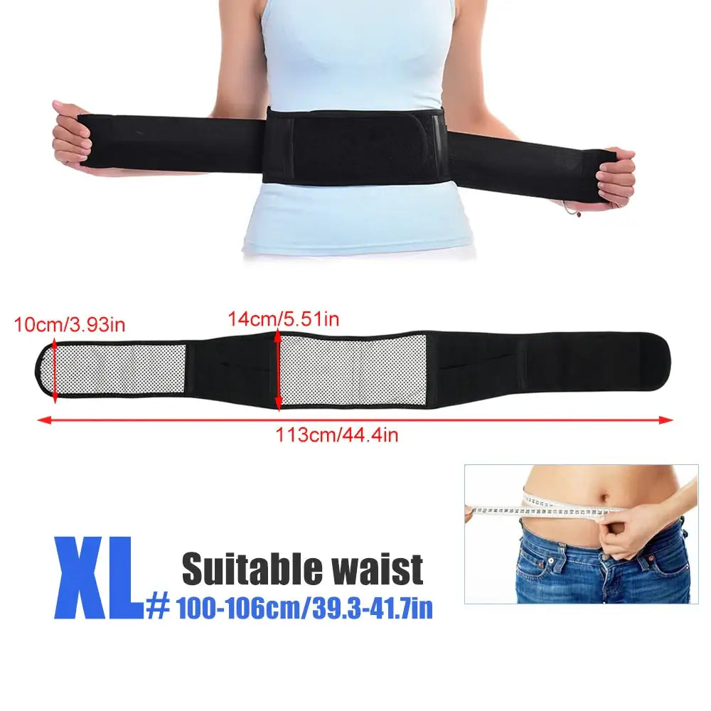 Adjustable Waist Belt Brace – Self Heating Magnetic Lumbar Support (different sizes available) - XL / Waist Belt - HBC