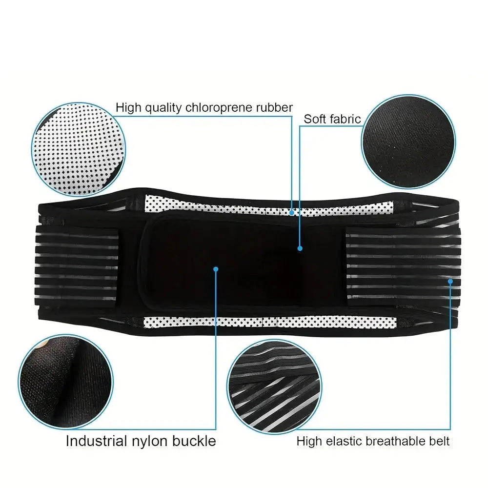 Adjustable Waist Belt Brace – Self Heating Magnetic Lumbar Support (different sizes available) - HBC