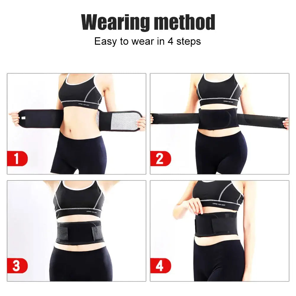 Adjustable Waist Belt Brace – Self Heating Magnetic Lumbar Support (different sizes available) - HBC