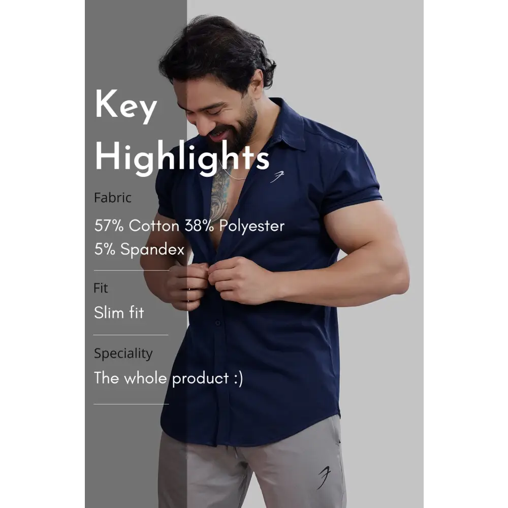 Aero Shirt Navy - Tshirts