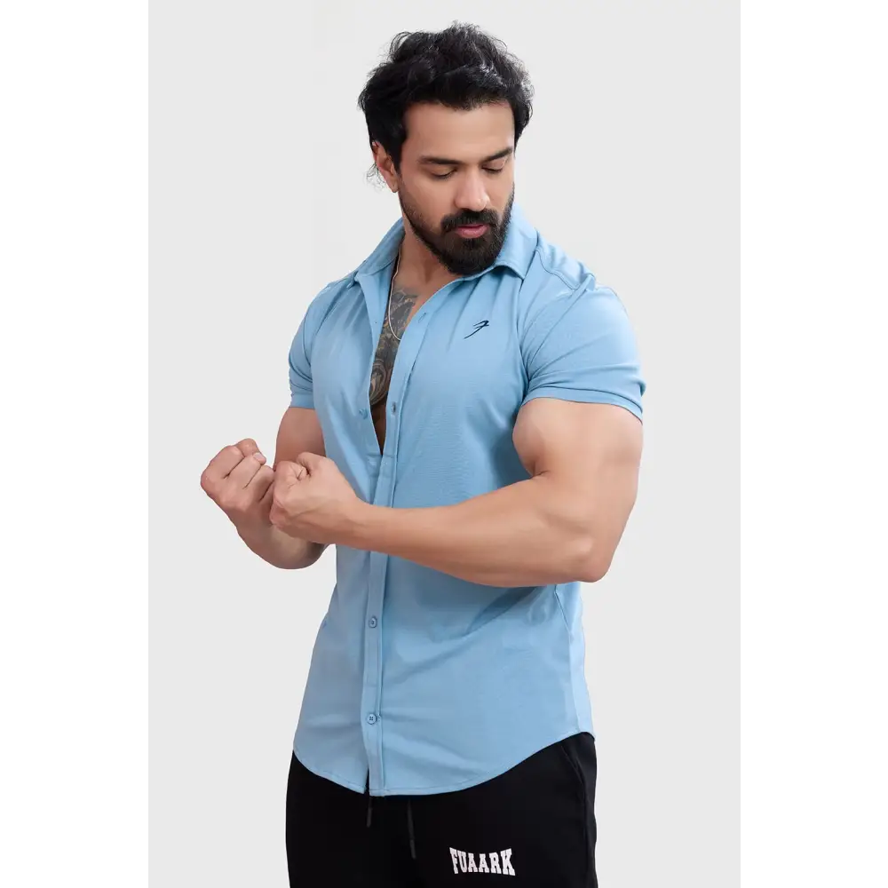 Aero Shirt Stone Blue - Tshirts