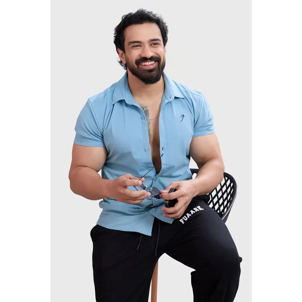 Aero Shirt Stone Blue - Tshirts