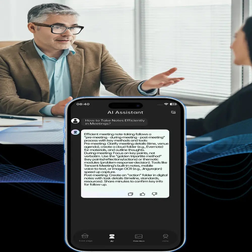 AI Smart Glasses – 4K Camera Translation Music & Calls (4 models available) - 9eight5