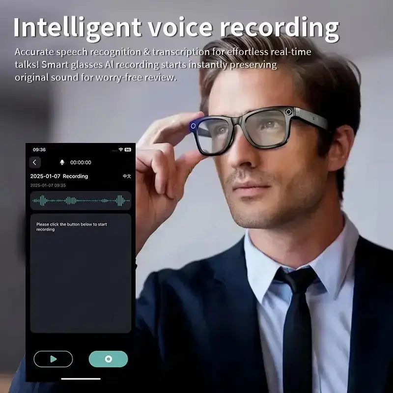 AI Smart Glasses – 4K Camera Translation Music & Calls (4 models available) - 9eight5