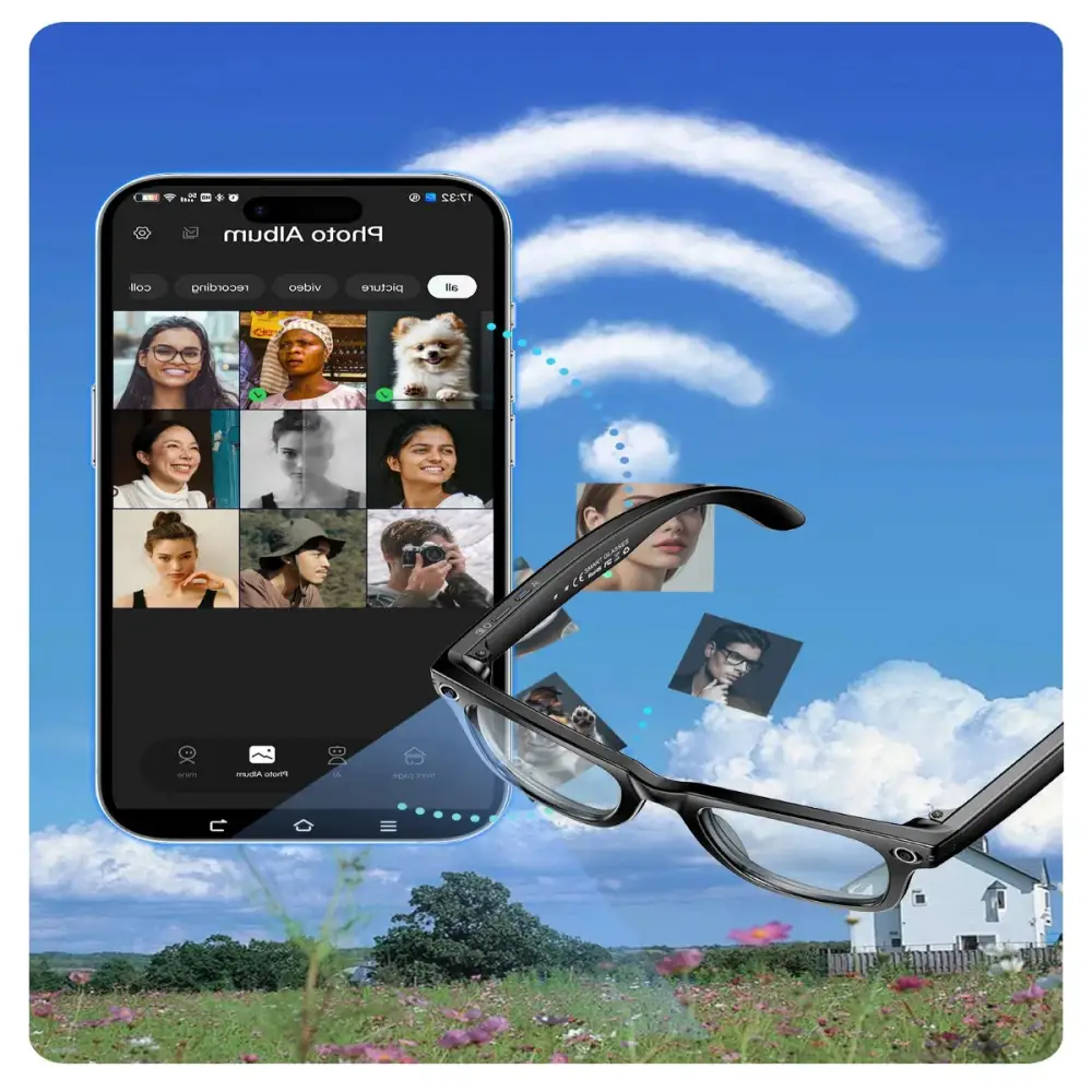 AI Smart Glasses – 4K Camera Translation Music & Calls (4 models available) - 9eight5