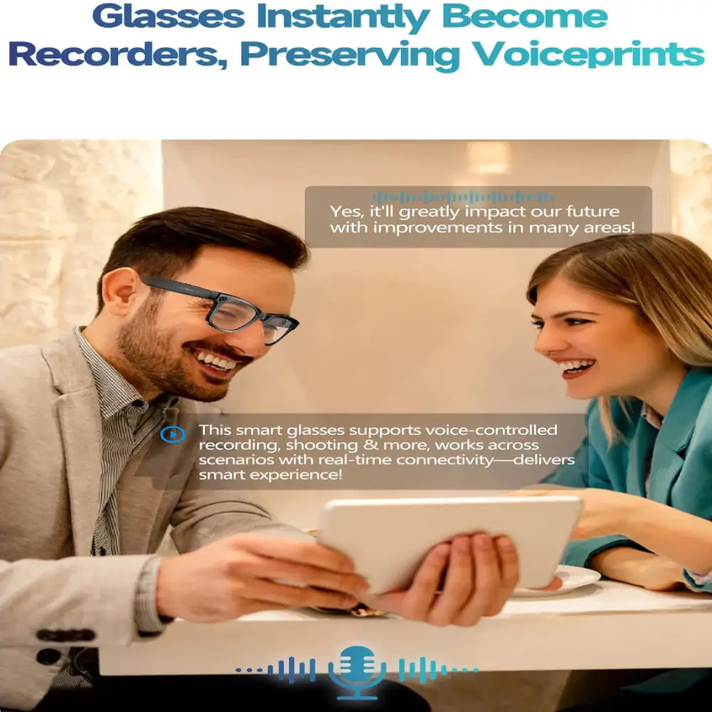 AI Smart Glasses 800W Camera – Photo/Video & Calls (different models available) - 9eight5