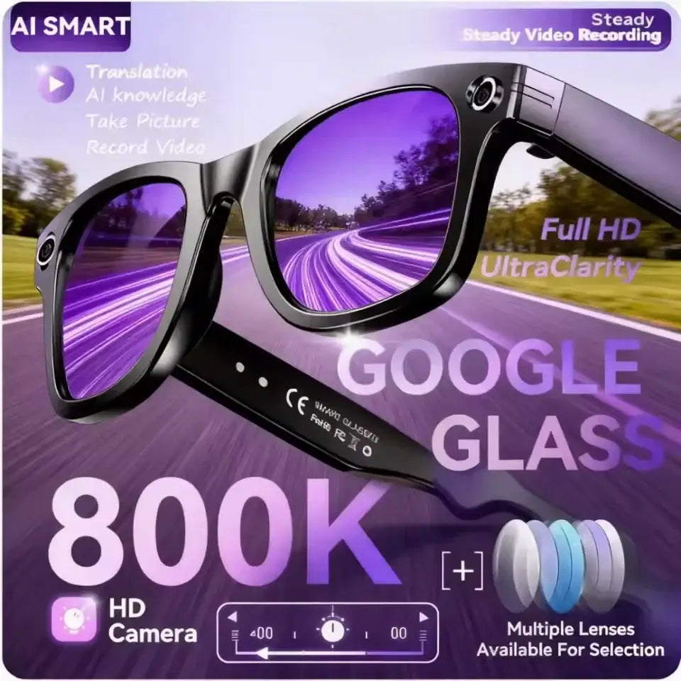 AI Smart Glasses 800W Camera – Photo/Video & Calls (different models available) - 9eight5
