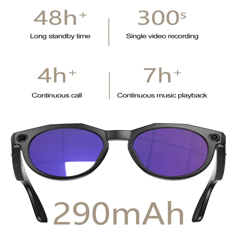 AI Smart Glasses with 4K Camera & Wi-Fi Transmission (different colours available) - 9eight5