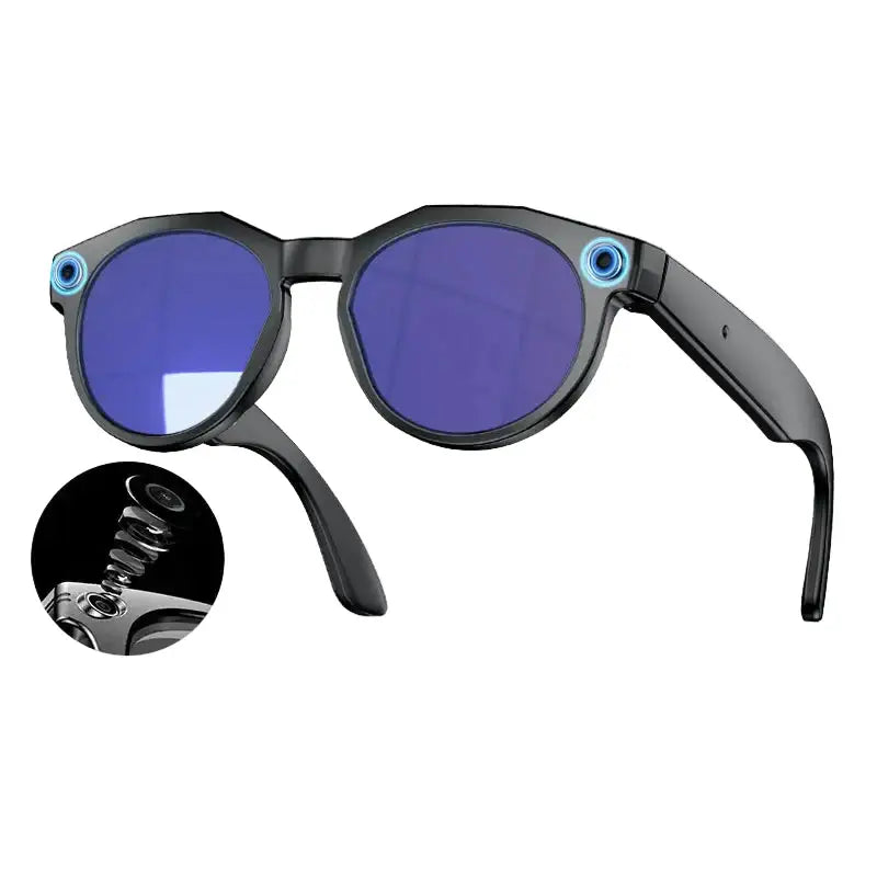AI Smart Glasses with 4K Camera & Wi-Fi Transmission (different colours available) - Purple coated mirror / Smart