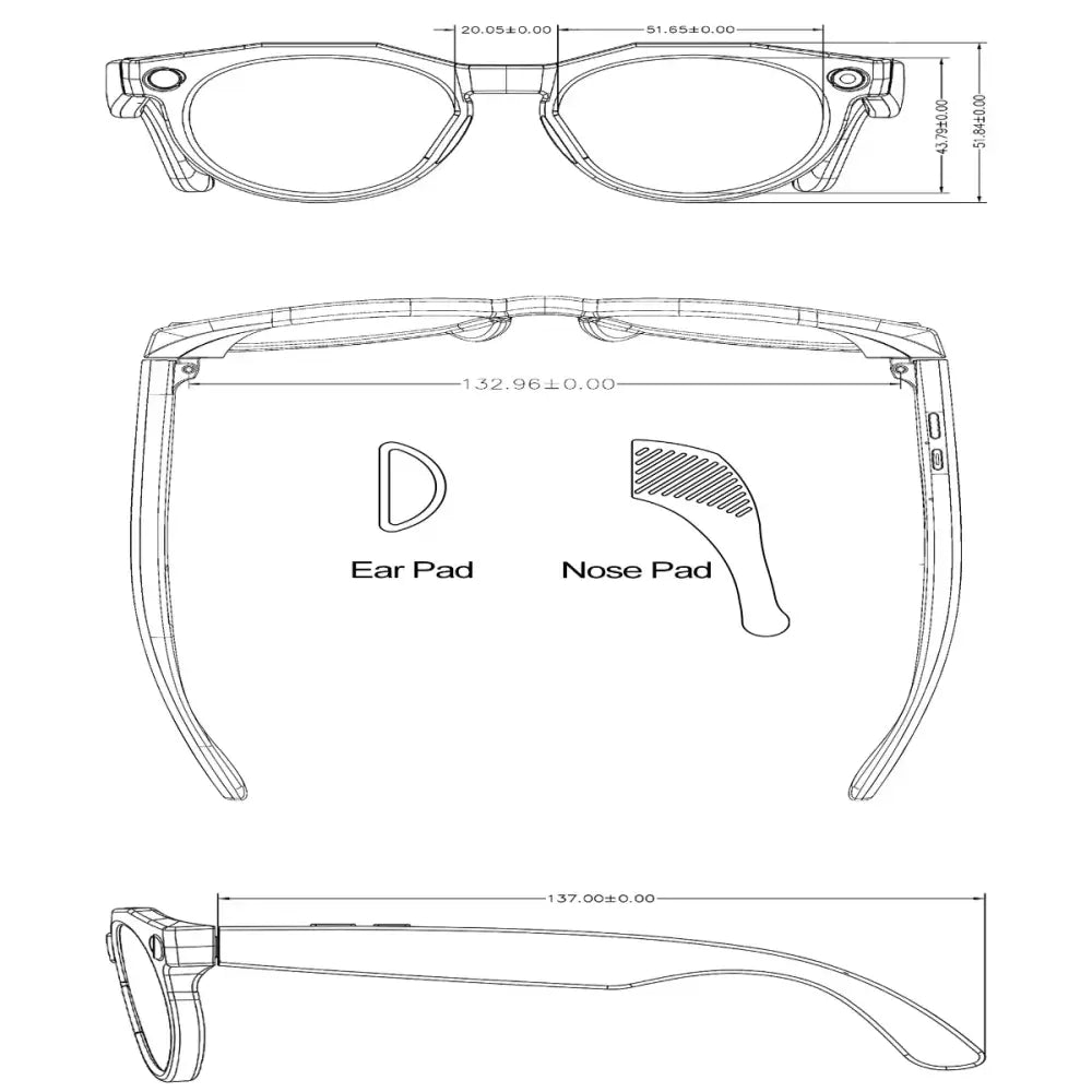 AI Smart Glasses with 4K Camera & Wi-Fi Transmission (different colours available) - 9eight5