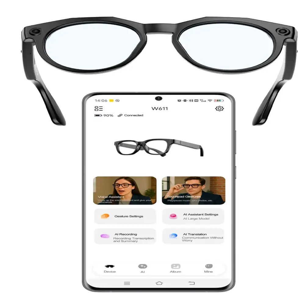 AI Smart Glasses with 4K Camera & Wi-Fi Transmission (different colours available) - 9eight5
