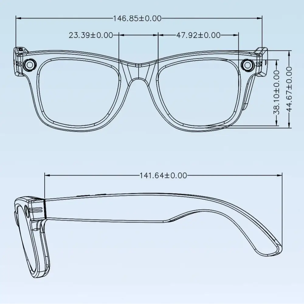 AI Smart Glasses with 5MP Camera & Bluetooth - 9eight5