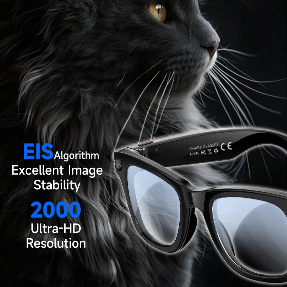 AI Smart Glasses with 5MP Camera & Bluetooth - 9eight5