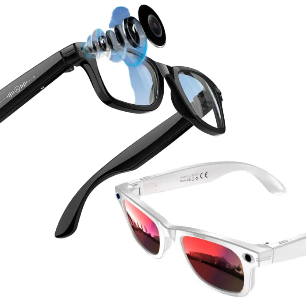 AI Smart Glasses with 5MP Camera & Bluetooth - 9eight5