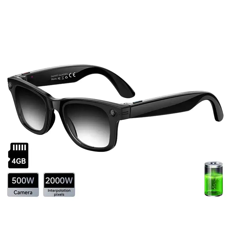 AI Smart Glasses with 5MP Camera & Bluetooth - Photochromic Lens / Smart Glass - 9eight5