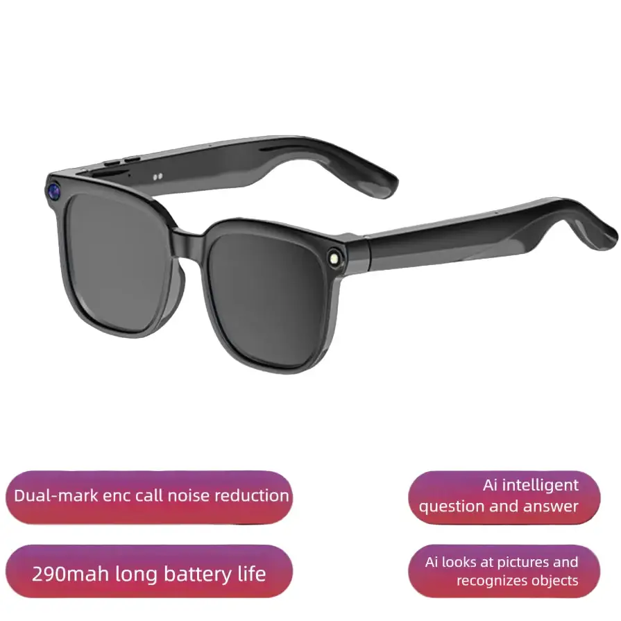 AI Smart Glasses with 8MP Camera & Bluetooth Audio - 9eight5