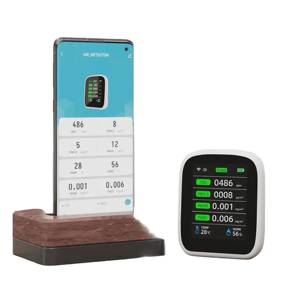 Air Quality Monitor – CO2 HCHO TVOC (8-in-1) - 8 in 1 / Air Quality Monitor - HBC