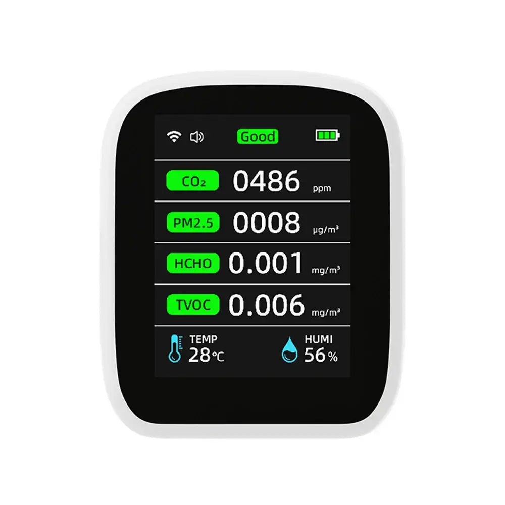 Air Quality Monitor – CO2 HCHO TVOC (8-in-1) - 8 in 1 / Air Quality Monitor - HBC