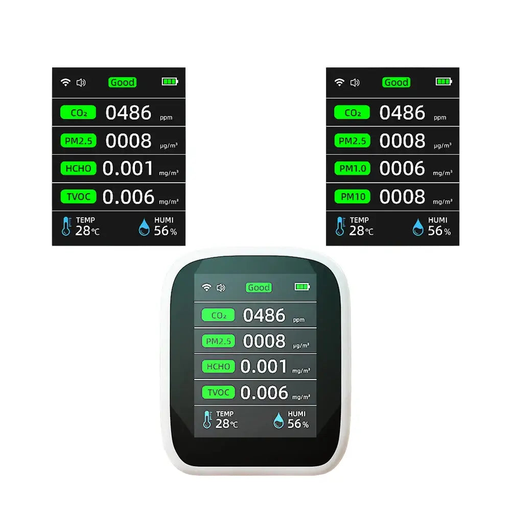 Air Quality Monitor – CO2 HCHO TVOC (8-in-1) - 8 in 1 / Air Quality Monitor - HBC