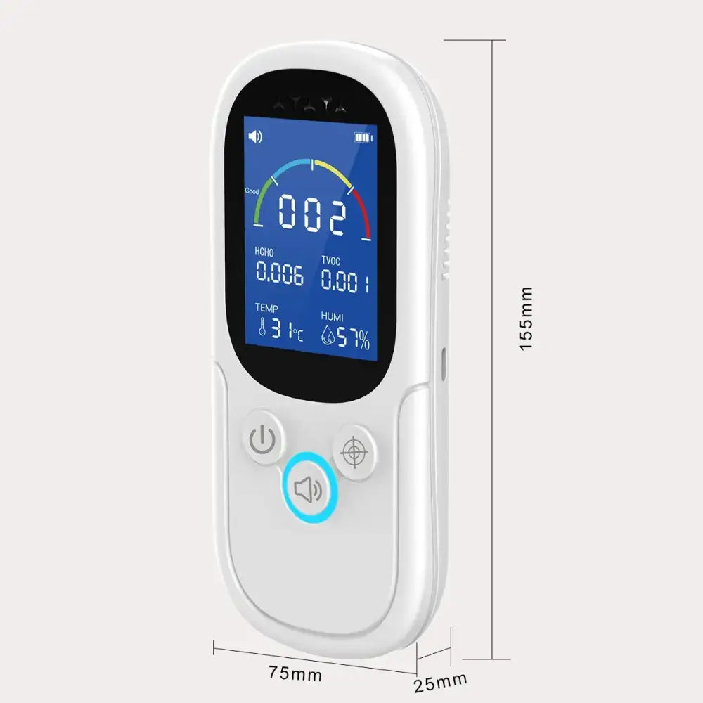 Air Quality Monitor – Formaldehyde TVOC CO2 Temperature & Humidity Detector - HBC