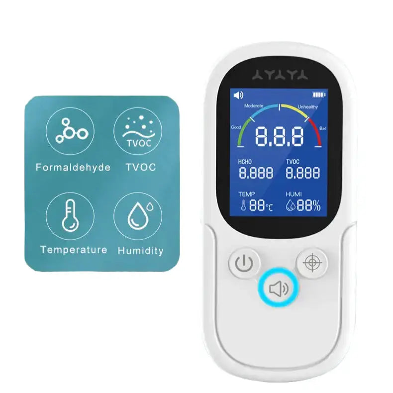 Air Quality Monitor – Formaldehyde TVOC CO2 Temperature & Humidity Detector - HBC