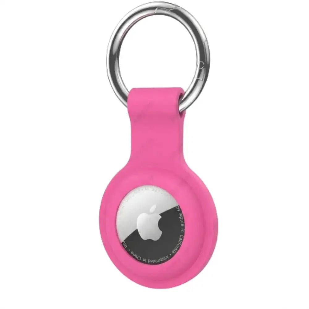 Air Tag Holder with Keyring – For Pets & Luggage - Barbie Pink - TWS