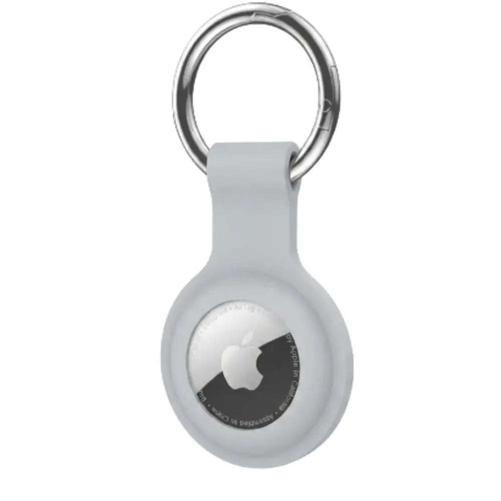 Air Tag Holder with Keyring – For Pets & Luggage - Light Grey - TWS