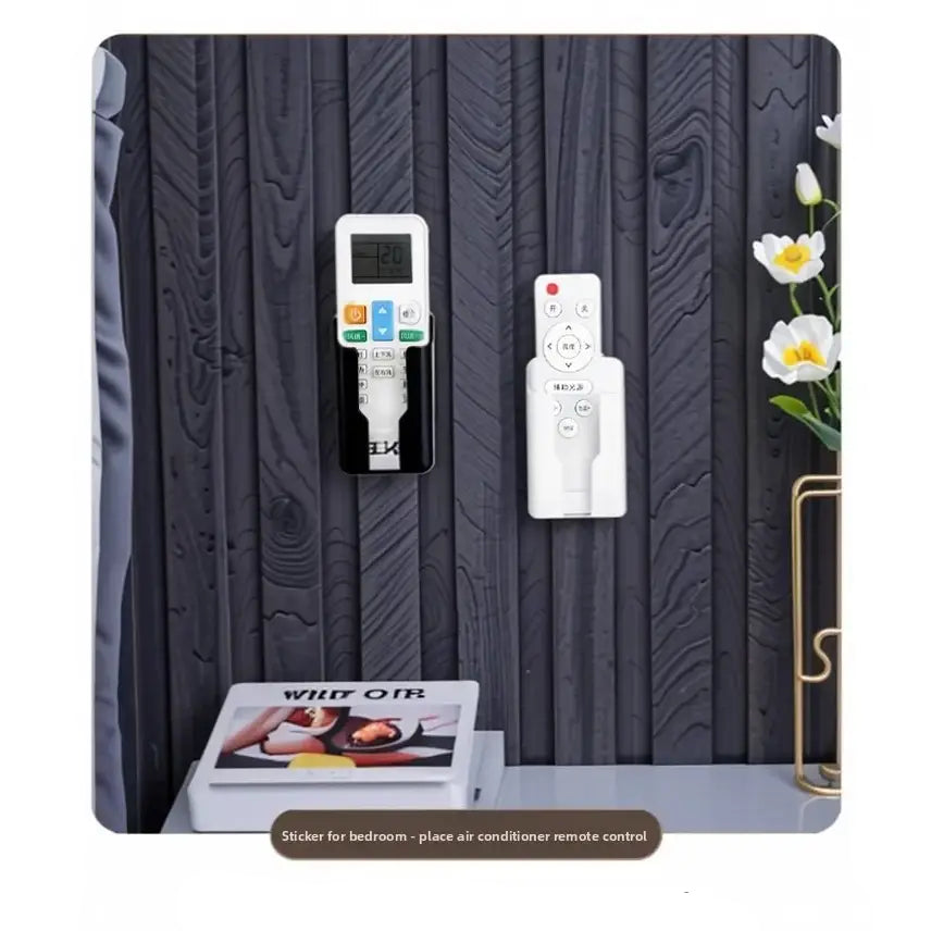 all Mounted Remote Control Holder No Drilling Adhesive Storage Box Universal TV AC Remote Organizer Rack for Home