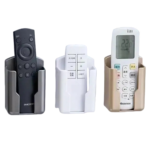 all Mounted Remote Control Holder No Drilling Adhesive Storage Box Universal TV AC Remote Organizer Rack for Home