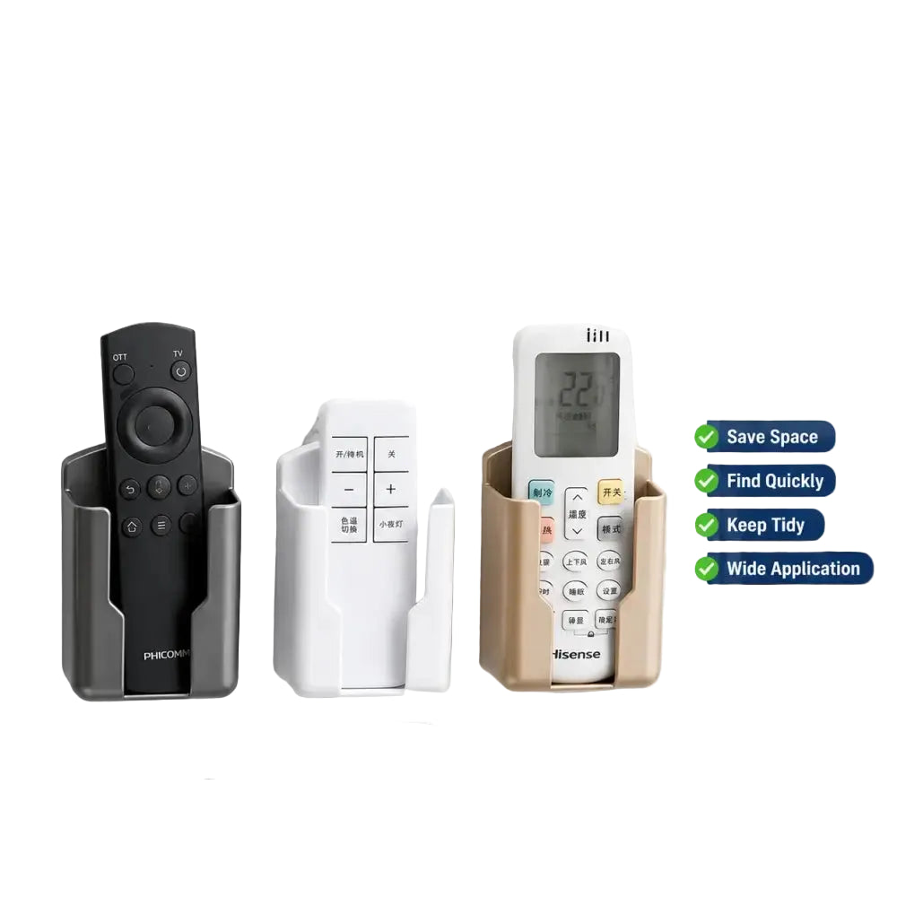 all Mounted Remote Control Holder No Drilling Adhesive Storage Box Universal TV AC Remote Organizer Rack for Home