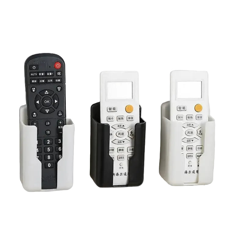 all Mounted Remote Control Holder No Drilling Adhesive Storage Box Universal TV AC Remote Organizer Rack for Home