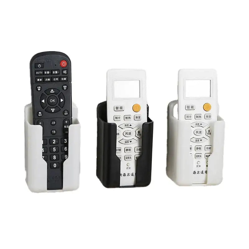 all Mounted Remote Control Holder No Drilling Adhesive Storage Box Universal TV AC Remote Organizer Rack for Home