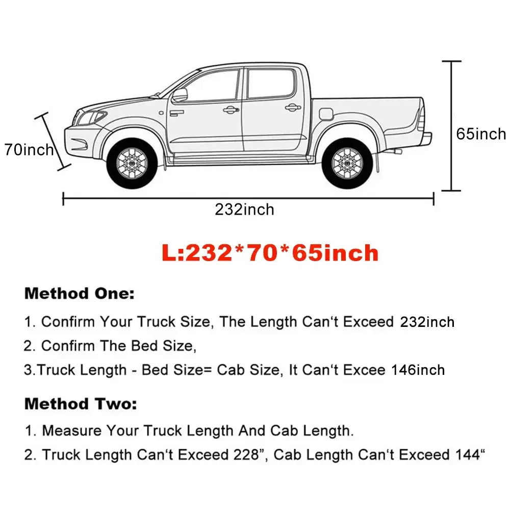 All-Season Waterproof Truck Cover (2 sizes available) - L - HBC