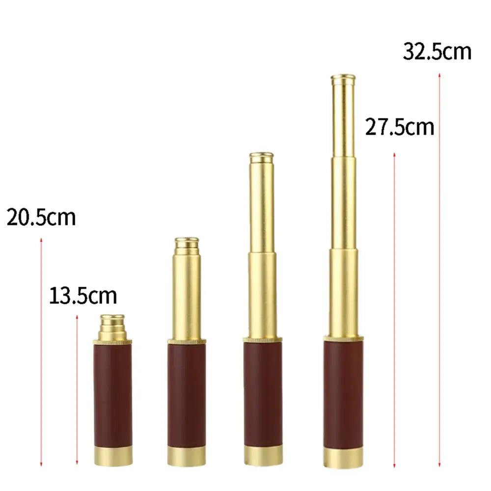 Aluminium Alloy Monocular Telescope - Brown - SS