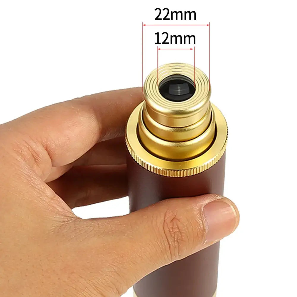 Aluminium Alloy Monocular Telescope - Brown - SS