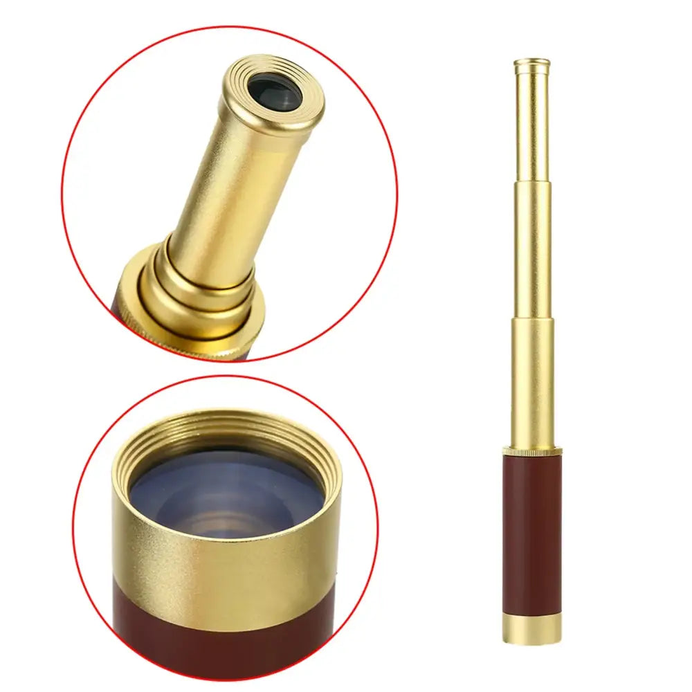 Aluminium Alloy Monocular Telescope - Brown - SS