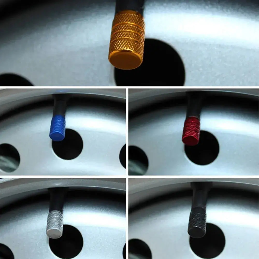 Aluminium Tire Valve Stem Caps (4Pcs) (different colours available) - HBC