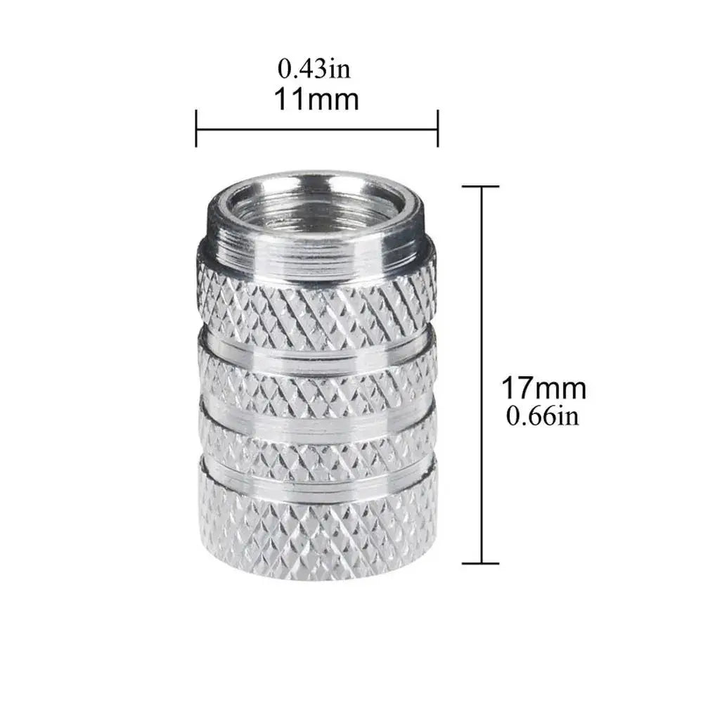 Aluminium Tire Valve Stem Caps (4Pcs) (different colours available) - HBC