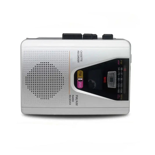 AM/FM Cassette Player Vintage Cassette Player Automatic Rewind Nostalgic Cassette Recorder