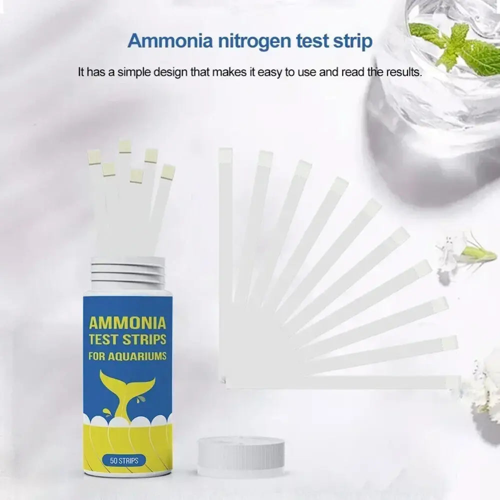 Ammonia Nitrogen Pcs Quick Water Quality Test Strips Aquarium Poisoning Well Being Accurate Specifications Ammonia