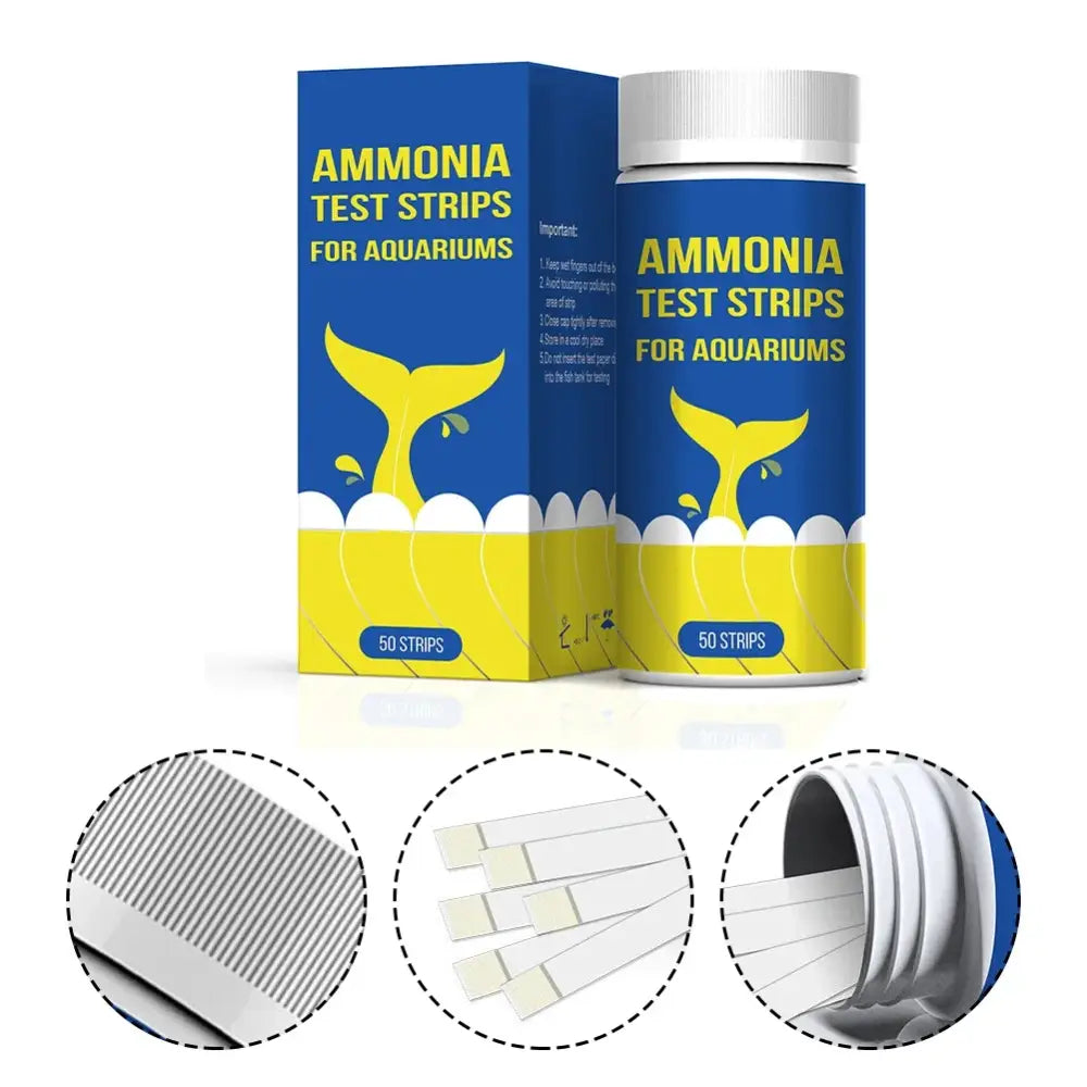 Ammonia Nitrogen Pcs Quick Water Quality Test Strips Aquarium Poisoning Well Being Accurate Specifications Ammonia
