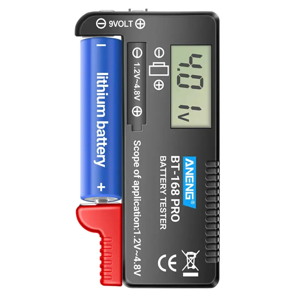 ANENG BT-168 PRO Digital Battery Tester: Accurate Capacity Assessment for AAA AA C D 9V and Button Cells