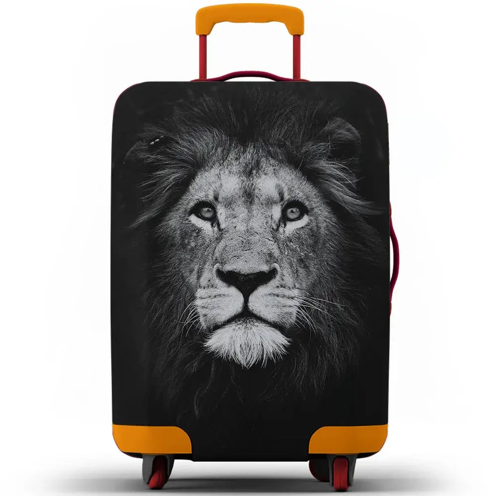 Animal Print Elastic Luggage Cover (18–32″) - African lion / S 18-20 inch / Luggage Cover - SS