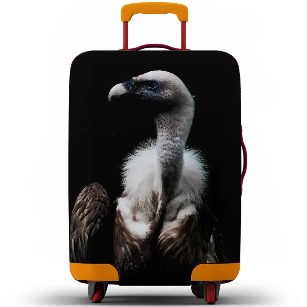Animal Print Elastic Luggage Cover (18–32″) - Bald eagle / S 18-20 inch / Luggage Cover - SS