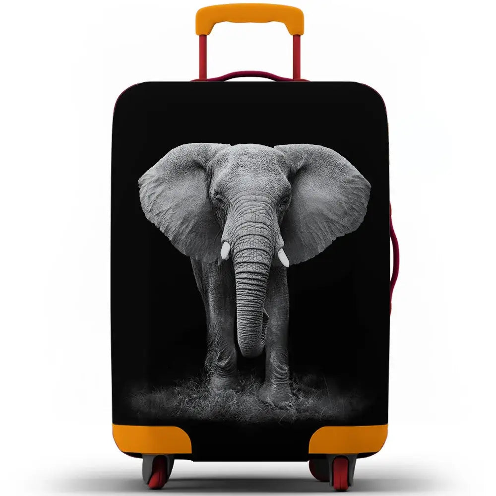 Animal Print Elastic Luggage Cover (18–32″) - Elephant / S 18-20 inch / Luggage Cover - SS