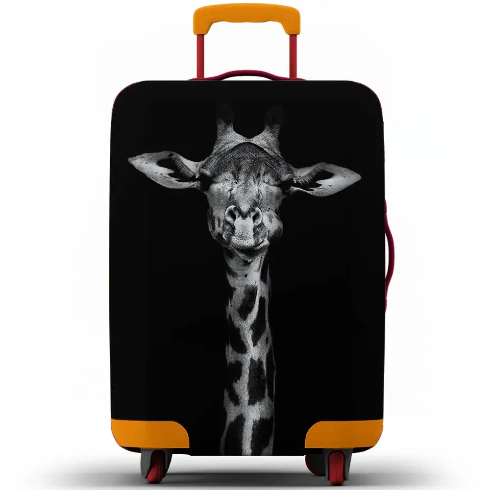 Animal Print Elastic Luggage Cover (18–32″) - Giraffe / S 18-20 inch / Luggage Cover - SS