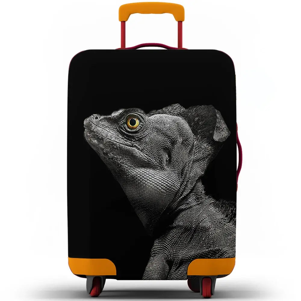 Animal Print Elastic Luggage Cover (18–32″) - Lizard / S 18-20 inch / Luggage Cover - SS
