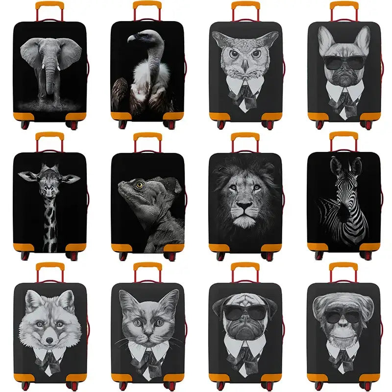 Animal Print Elastic Luggage Cover (18–32″) - SS